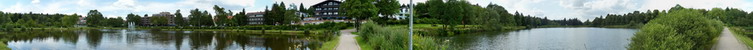 Der Hahnenkleer Kurpark als 360 Grad Panorama